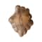 Hello Honey® 12.25" Natural Hand-Carved Scalloped Mango Wood Serving Platter
